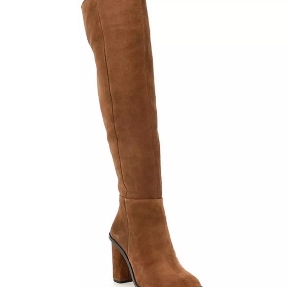 GIANNI BINI Barrine Suede Block Heel Boot in Graham Cracker — 8 - Picture 3 of 5